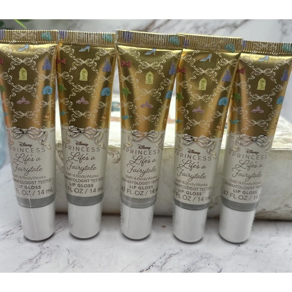 Bath & Body Works Disney Princess Life's a Fairytale Lip Gloss 5 Pack Sealed